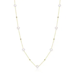 Jessica Pearl Necklace and Bracelet Set in Gold Vermeil or Silver