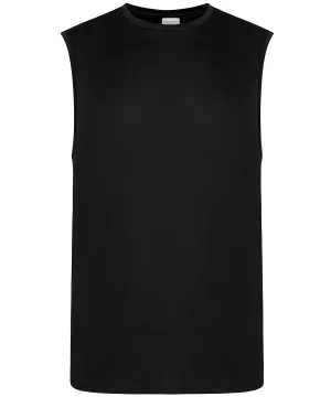 Jet Black - Cool smooth sports vest (C)