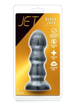 Jet Black Jack Butt Plug - Carbon Metallic