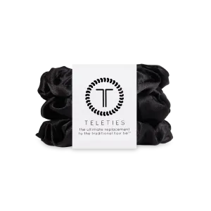 Jet Black Large Scrunchie