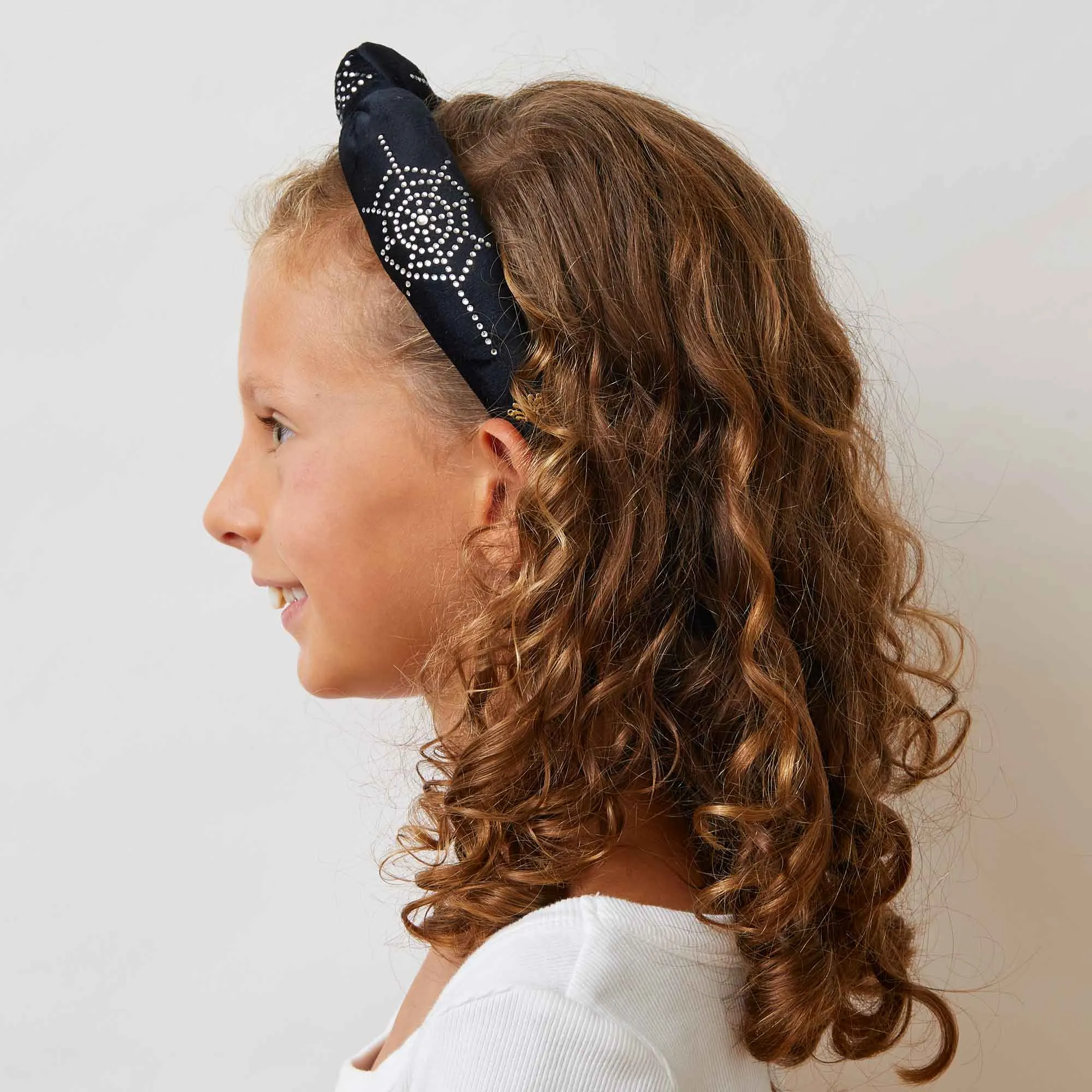 JET KIDS COBWEB SPARKLE KNOTTED HEADBAND