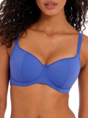 Jewel Cove Sweetheart Bikini Top - Plain Azure