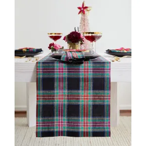 Jewel Plaid Table Runner