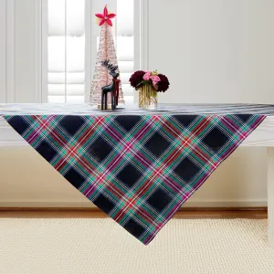 Jewel Plaid Table Throw