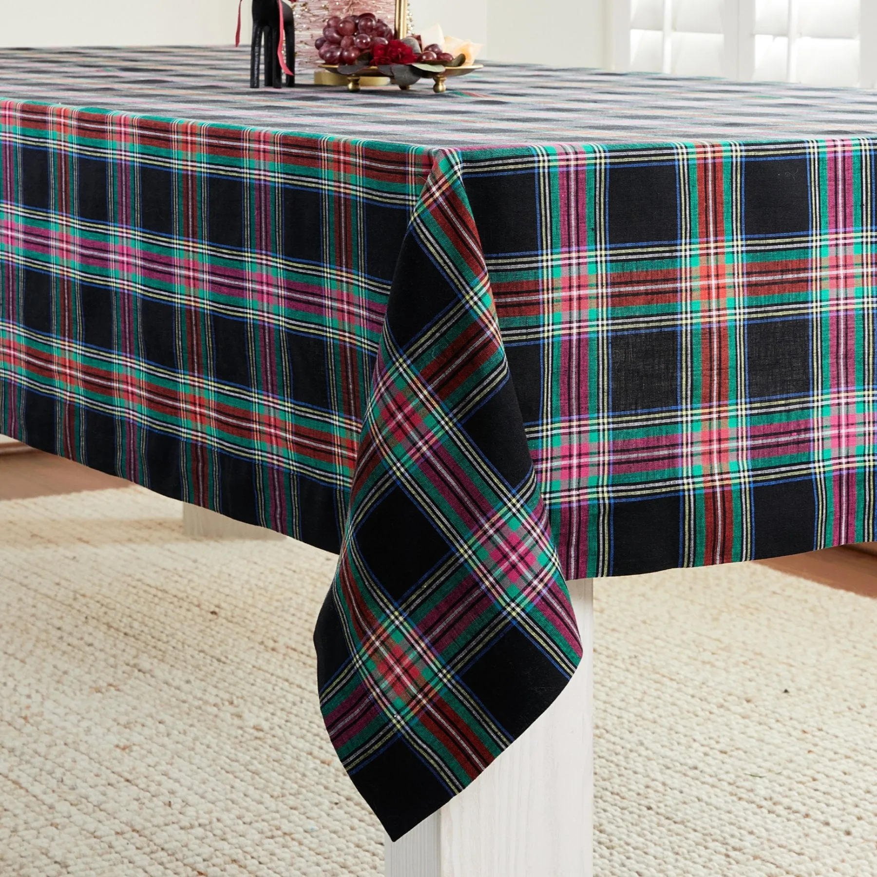 Jewel Plaid Tablecloth