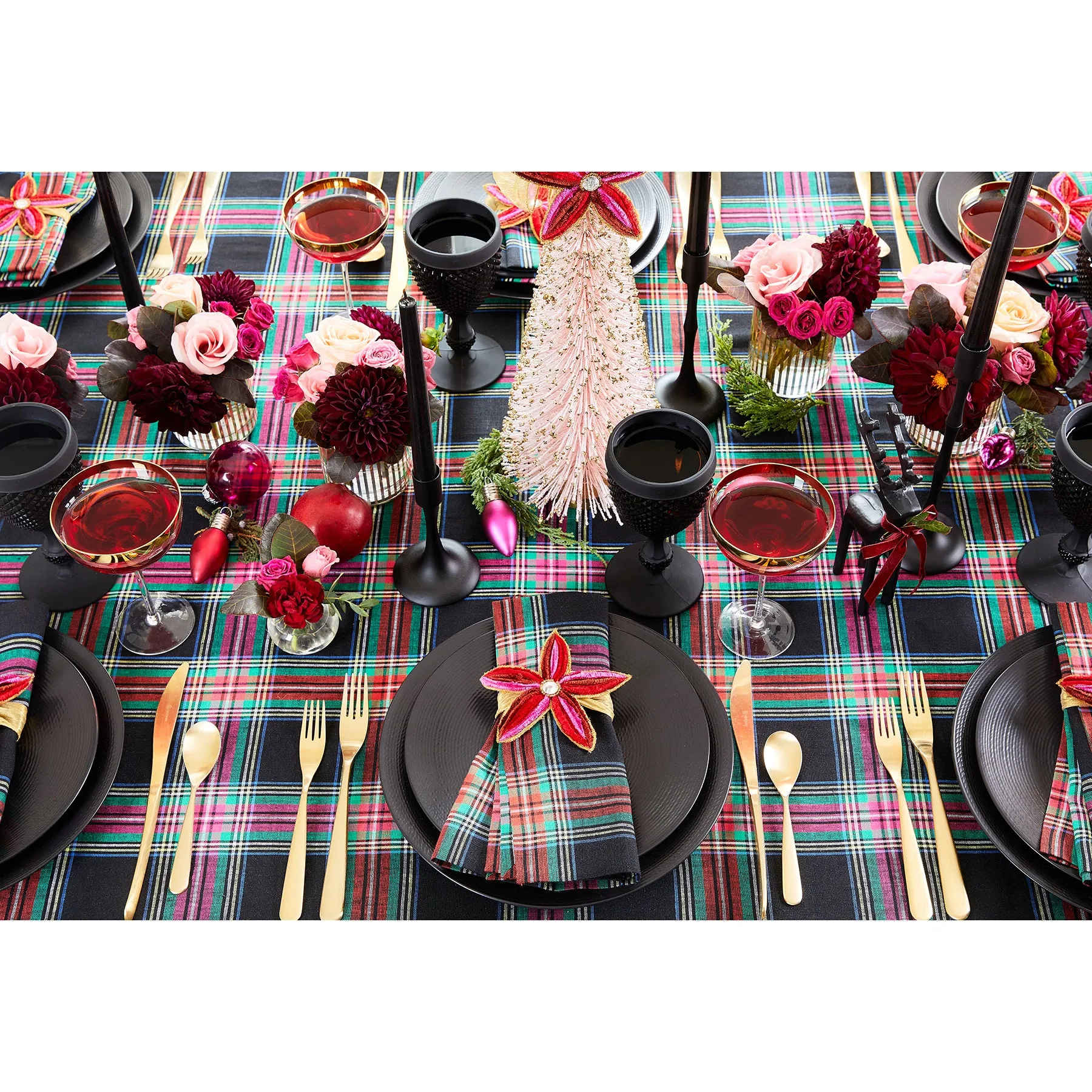 Jewel Plaid Tablecloth