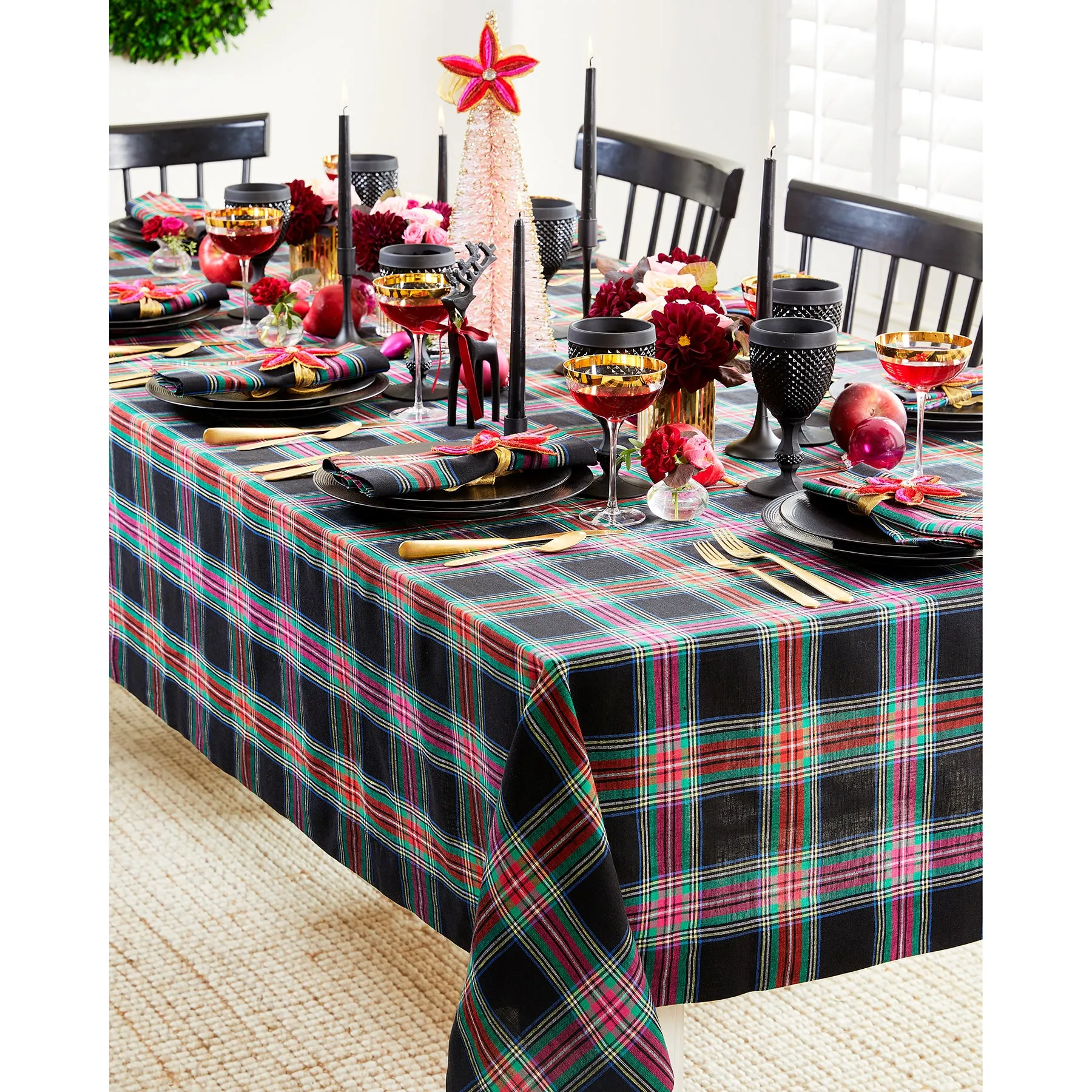 Jewel Plaid Tablecloth