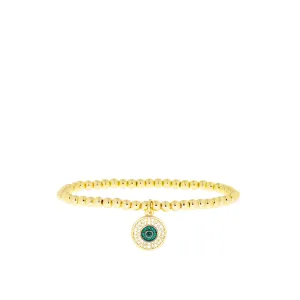 jewel tone charm stretch bracelet