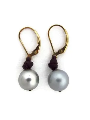 Jhaña Pearl Royal Tahitian 10mm Drop Earrings