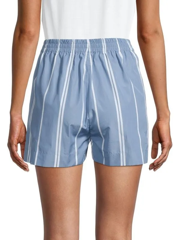 Jil Sander Striped Tie Sleep Shorts Blue