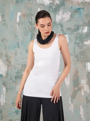 Jill Tank, White Tencel