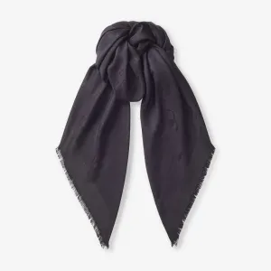 Jimmy Choo Silk Blend Emani Scarf, Black