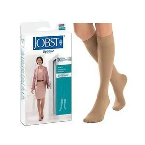 Jobst Opaque SoftFit Knee-High, 20-30, Closed, Natural, Medium