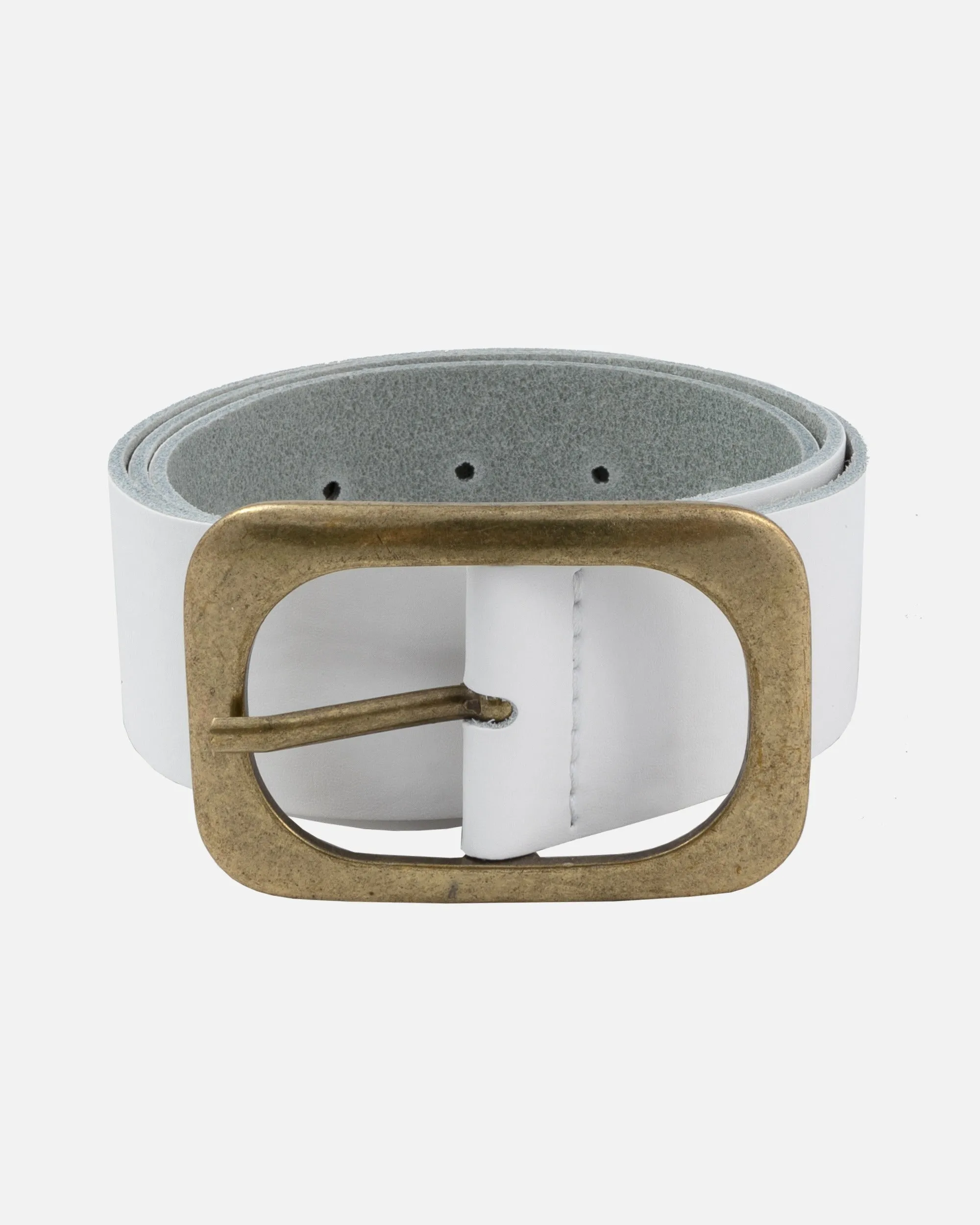 Jodi | Statement Buckle Classic Leather Belt