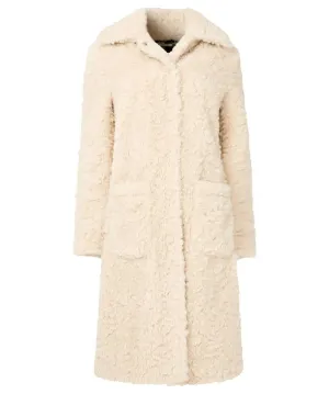 Joe Browns 10 Cream Cosy Up Furry Coat