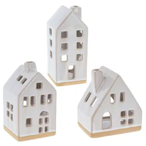 Joe Davies Cream Glazed House Tealight Medium - Choice of 3