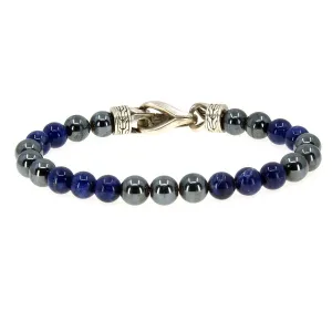 John Hardy Asli Classic Sodalite & Hematite Beaded Bracelet