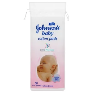 Johnson's Baby Cotton Pads - 50 Pack