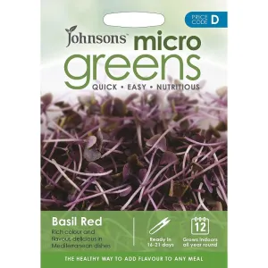 Johnson's Microgreens Basil Red Seeds