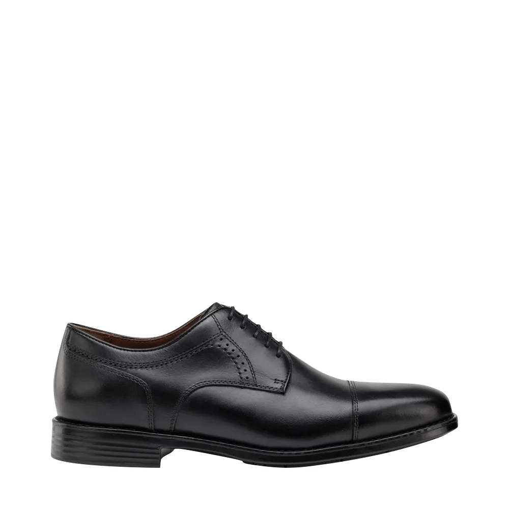 Johnston & Murphy Men's Branning Cap Toe Waterproof Oxford in Black