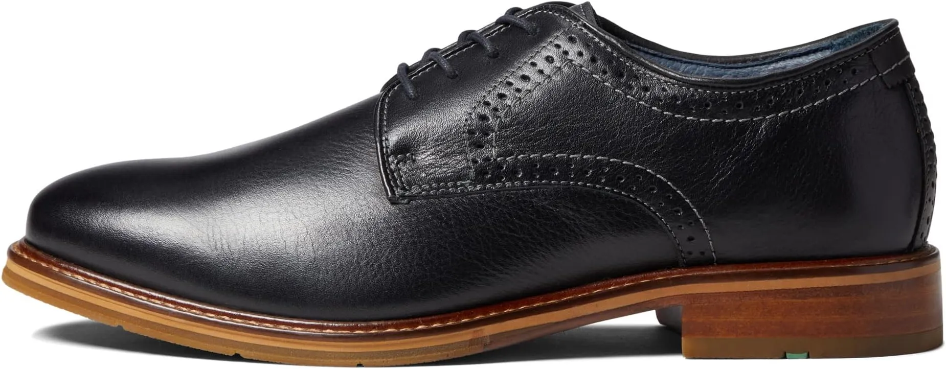 Johnston & Murphy XC Flex Raleigh Plain Toe Oxfords in Black Full Grain