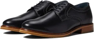 Johnston & Murphy XC Flex Raleigh Plain Toe Oxfords in Black Full Grain