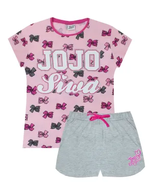 JoJo Siwa Bows Girl's Short Pyjama Set Ages 2 to 8 Years