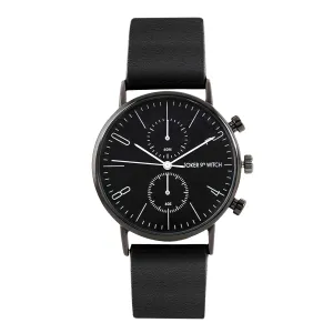 Joker & Witch Leather Bangkok Black Pu Analogue Watch For Men