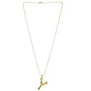 Joker & Witch Y Initial Pendant Necklace for Women