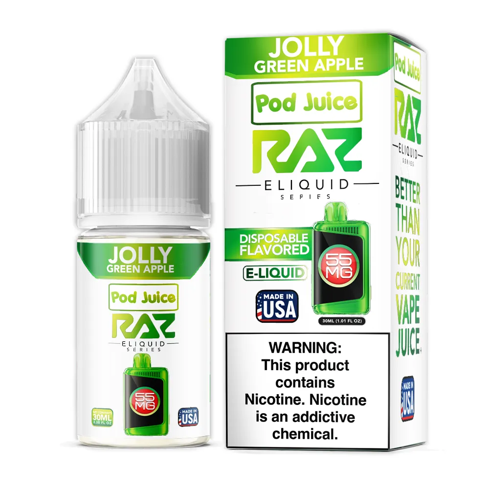 Jolly Green Apple | Pod Juice x RAZ Salts | 30mL