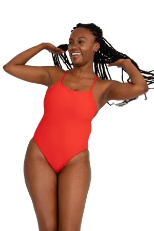 JOLYN Brandon Swim Onesie - Strawberry