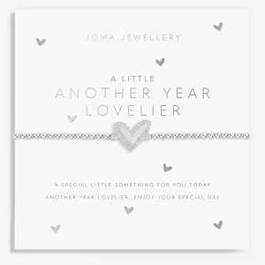 Joma Jewellery Silver  A Little 'Another Year Lovelier' Bracelet