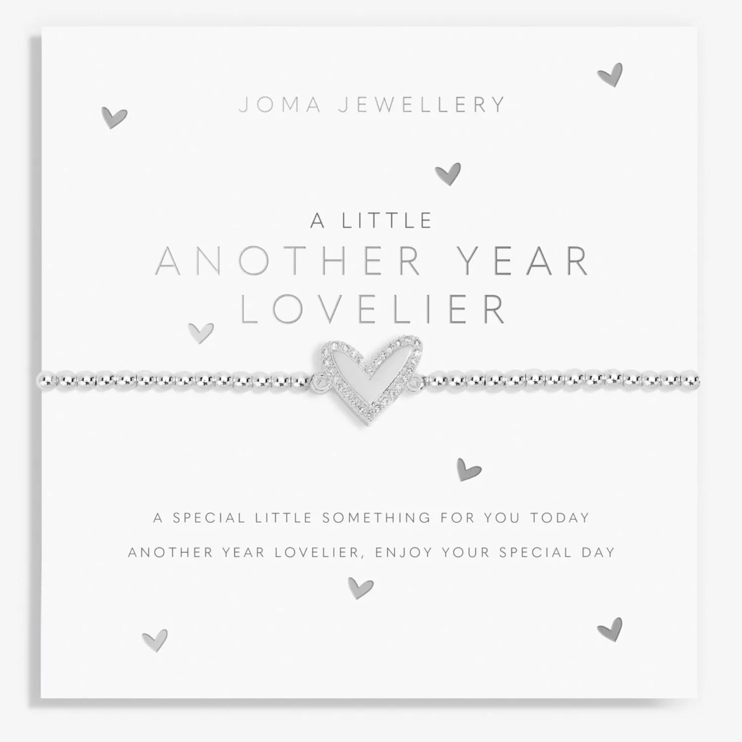 Joma Jewellery Silver  A Little 'Another Year Lovelier' Bracelet