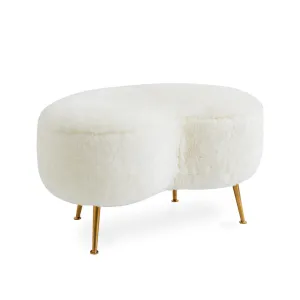 Jonathan Adler Kidney Ottoman – Shearling