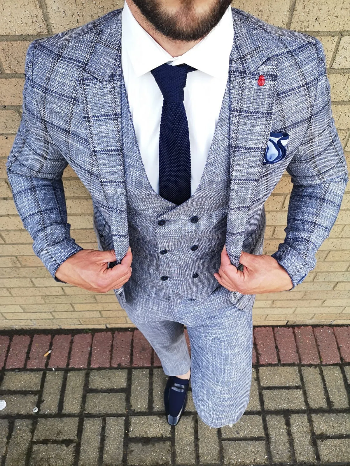 Jordi - Blue 3 Piece Suit