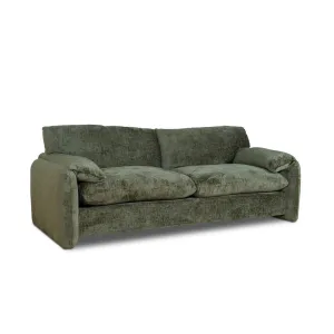 Jordie 3 Seater Fabric Sofa - Turtle Green