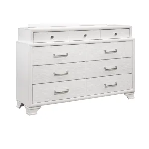 Jordyn White Dresser - Elegant White Storage