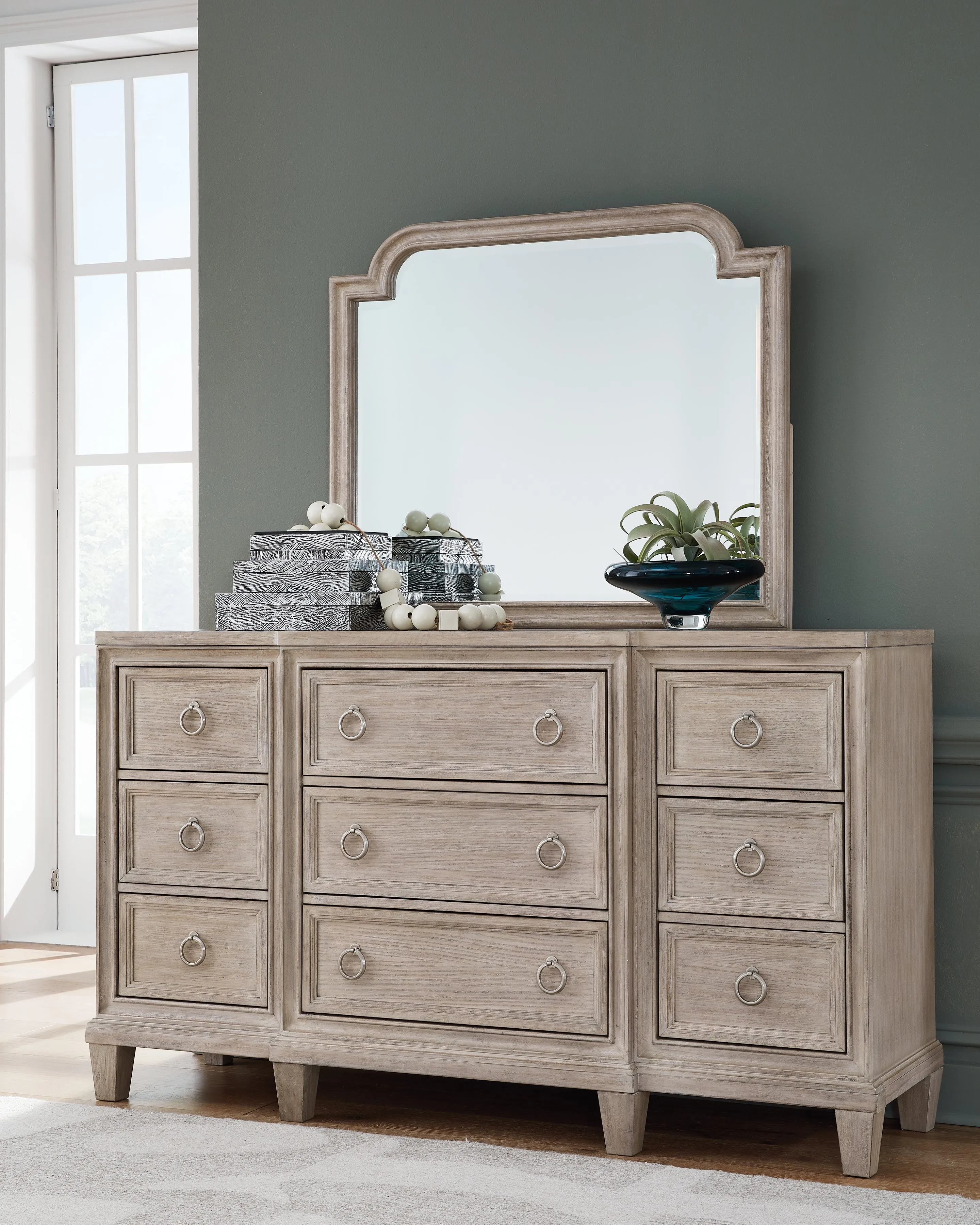 Jorlaina Dresser and Mirror