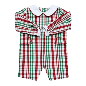 Jorrel Sleigh Romper- Sleigh Plaid