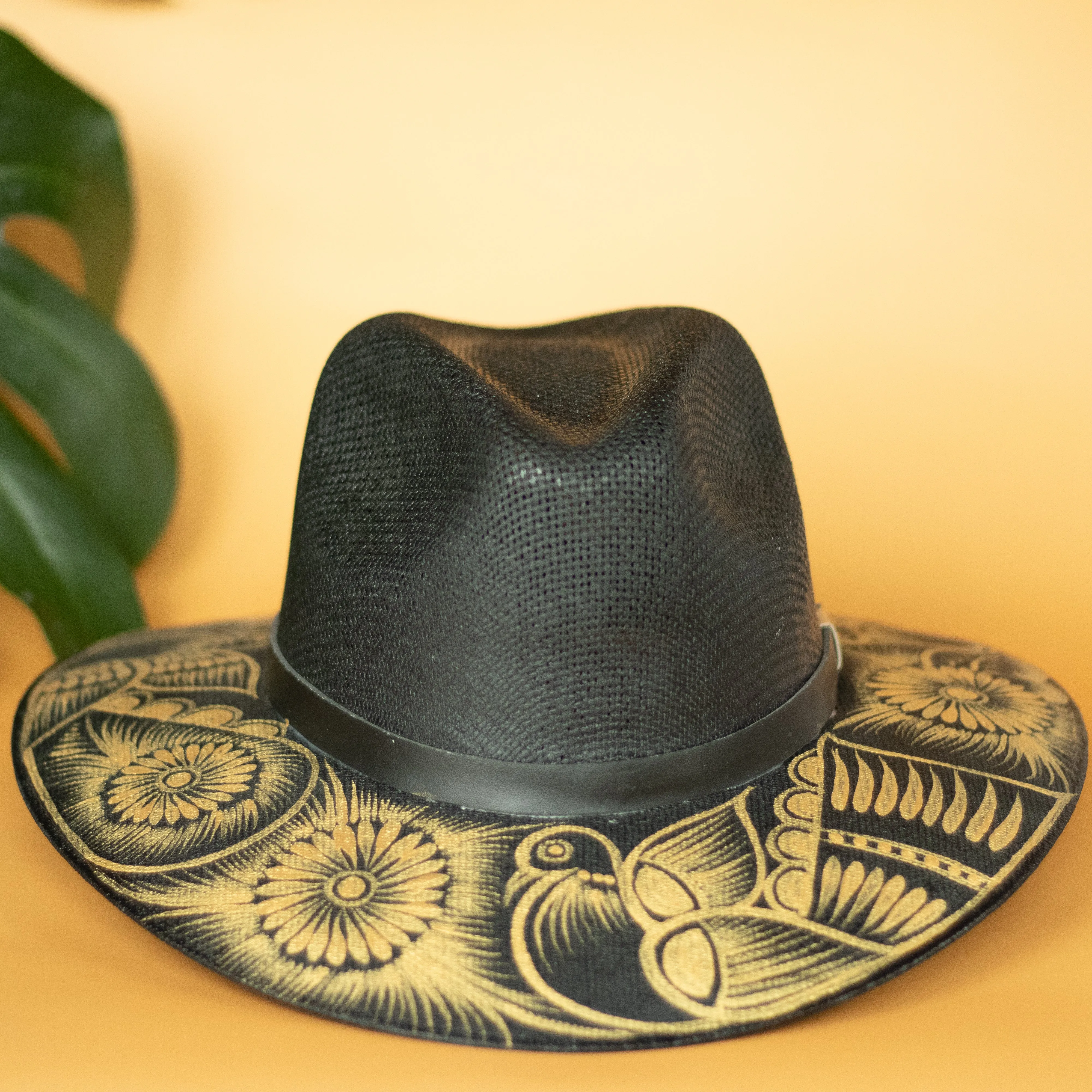 Josefina Artisanal Hat - Hand Painted in Mexico