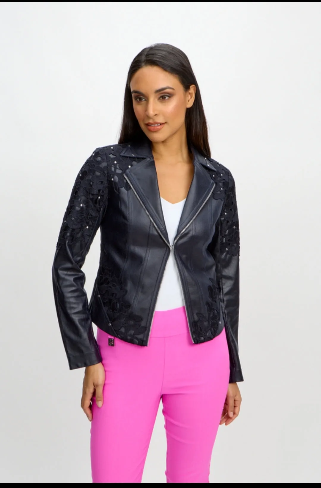 Joseph ribkoff Studded & Lace Jacket