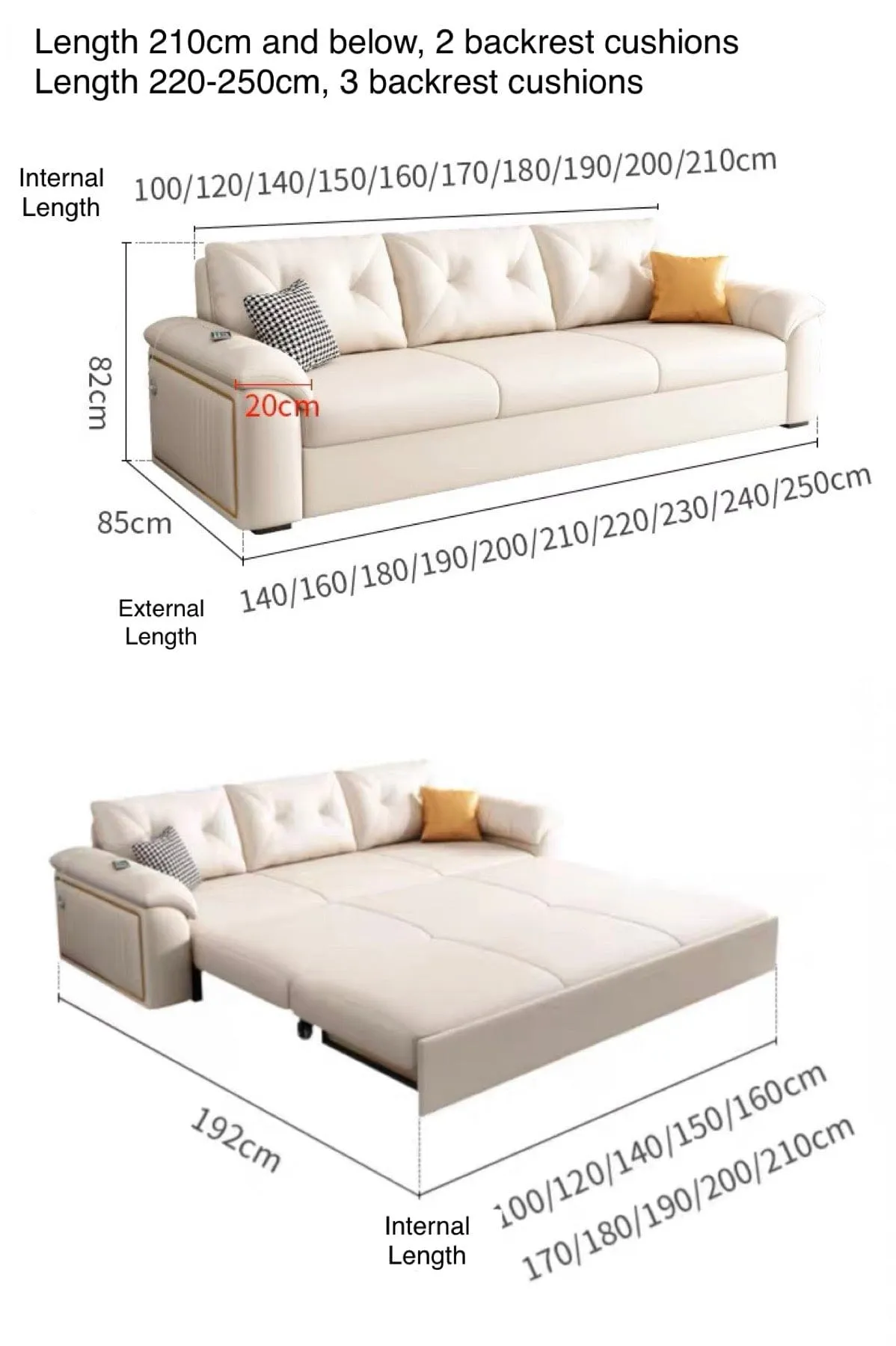 Josephine Scratch Resistant Storage Sofa Bed