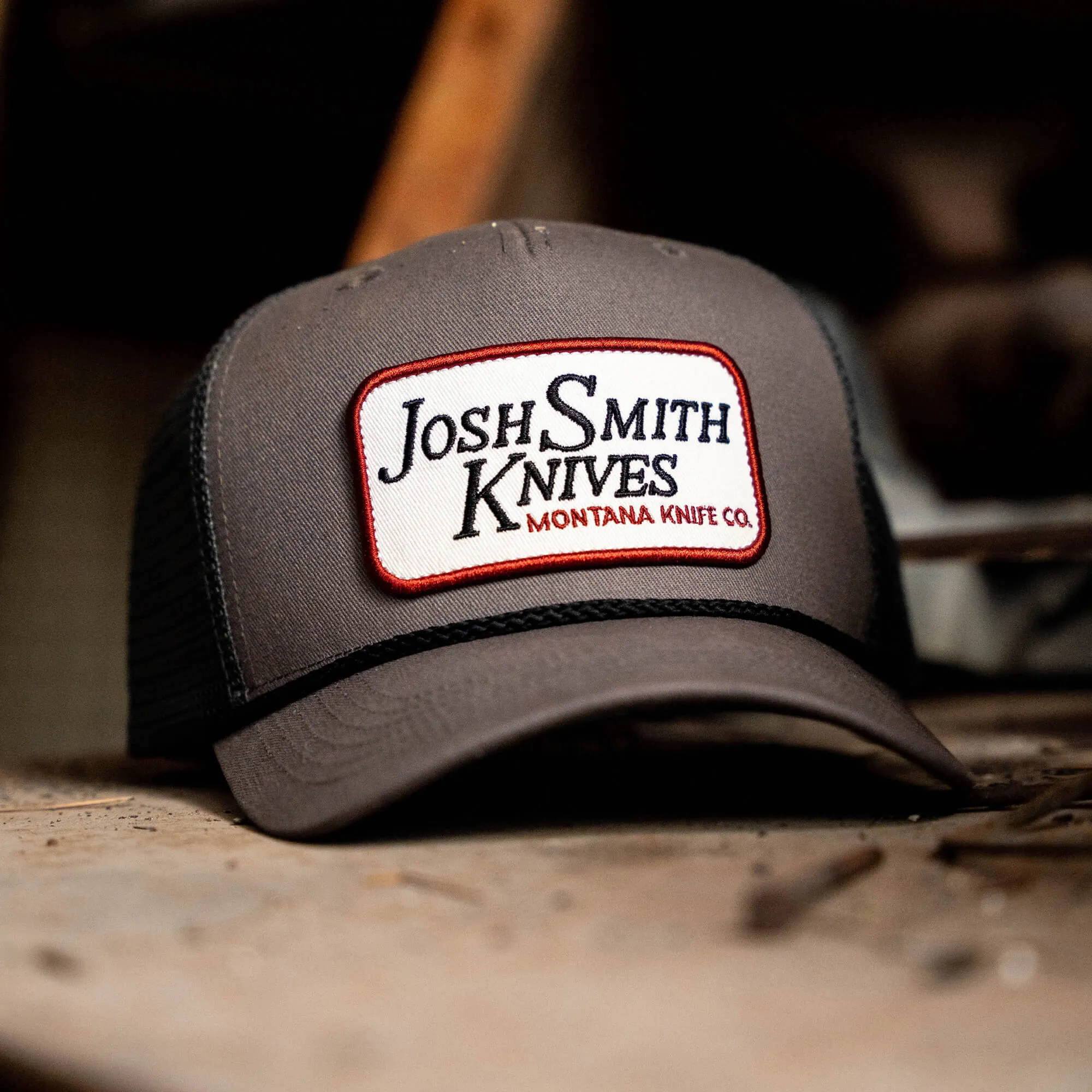 JOSH SMITH KNIVES SNAPBACK ROPE HAT - VINTAGE GREY