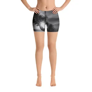 Joshua Tree B&W Yoga Shorts - California