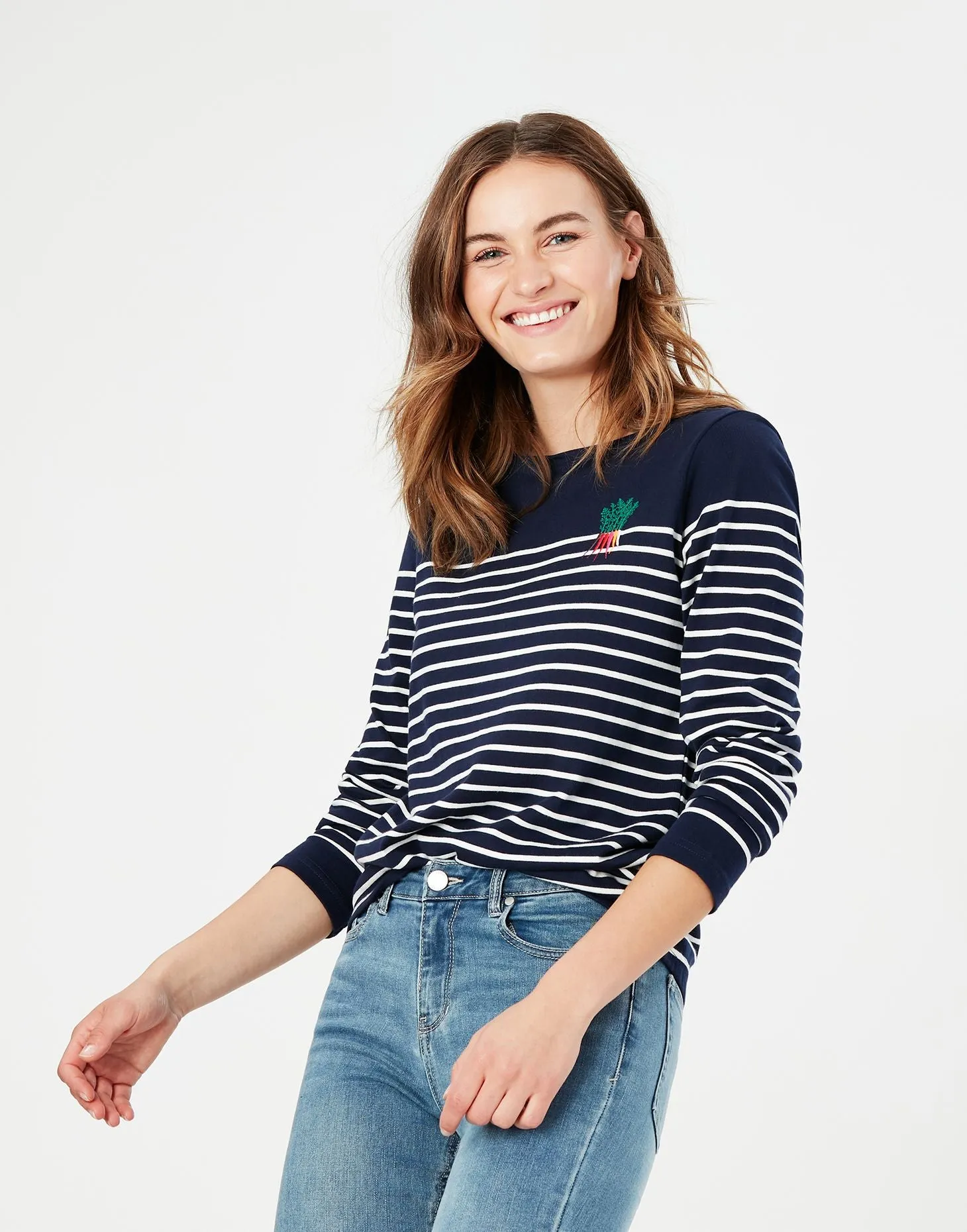 Joules | Harbour Emblem | Long Sleeve Jersey Top | Women's