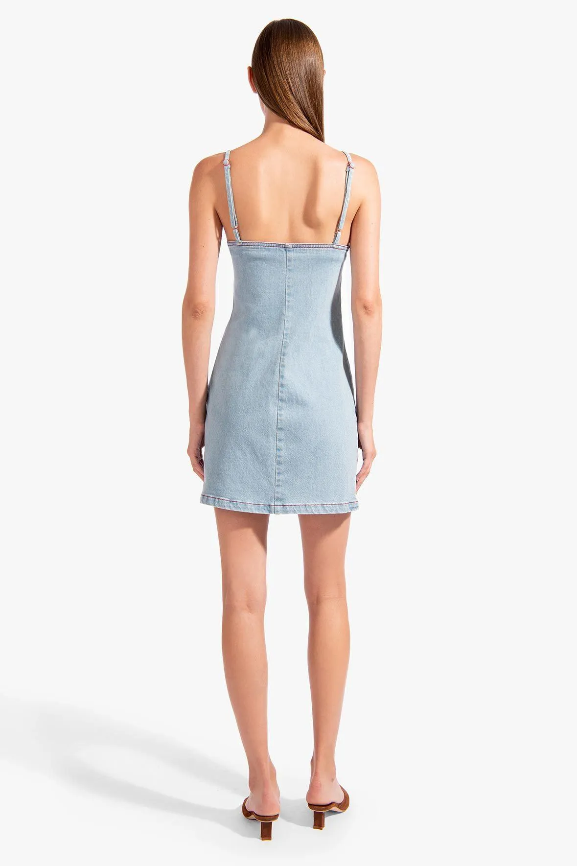 JOUR DRESS | LIGHT WASH DENIM