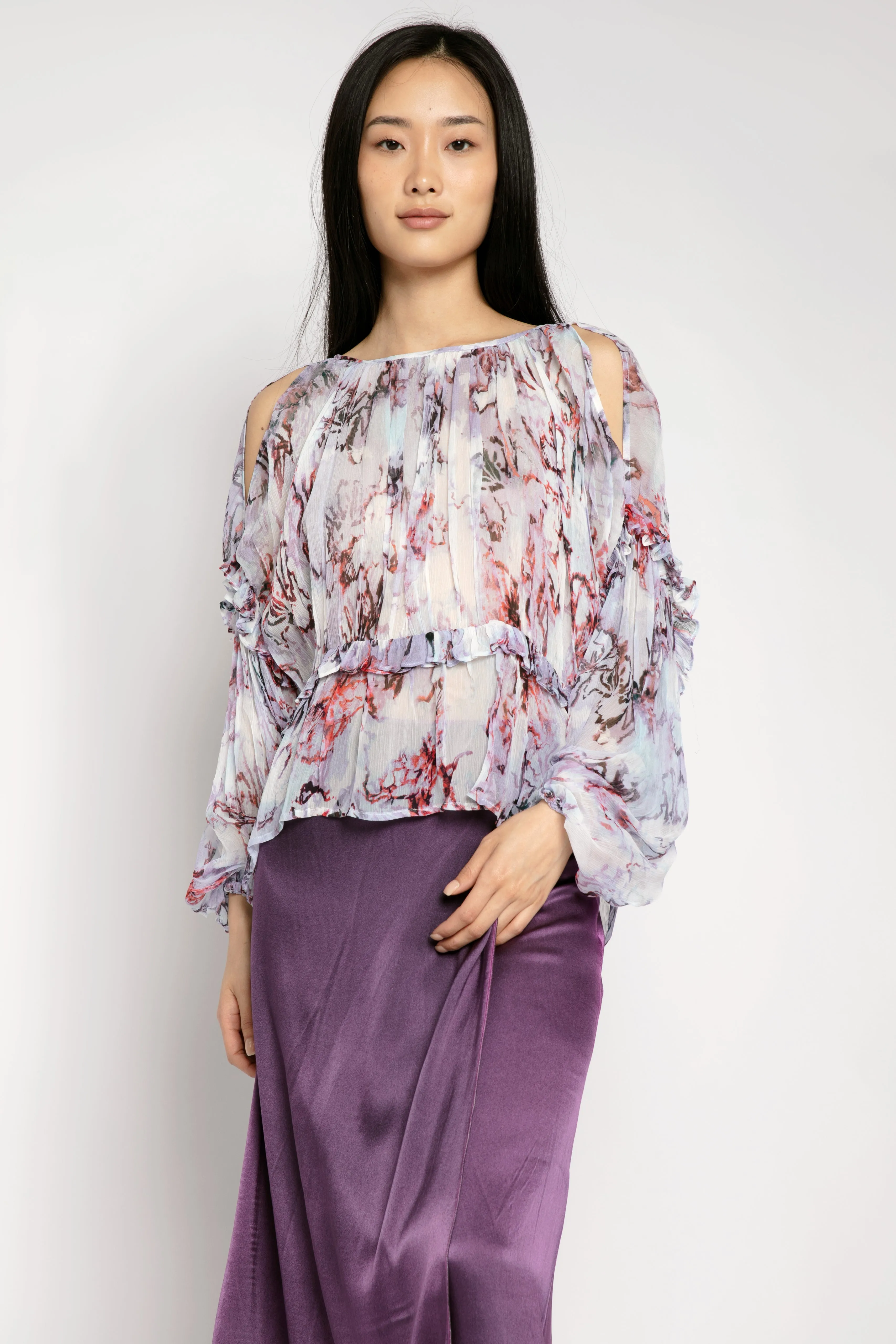 Jozefa Blouse in Lilas Multi