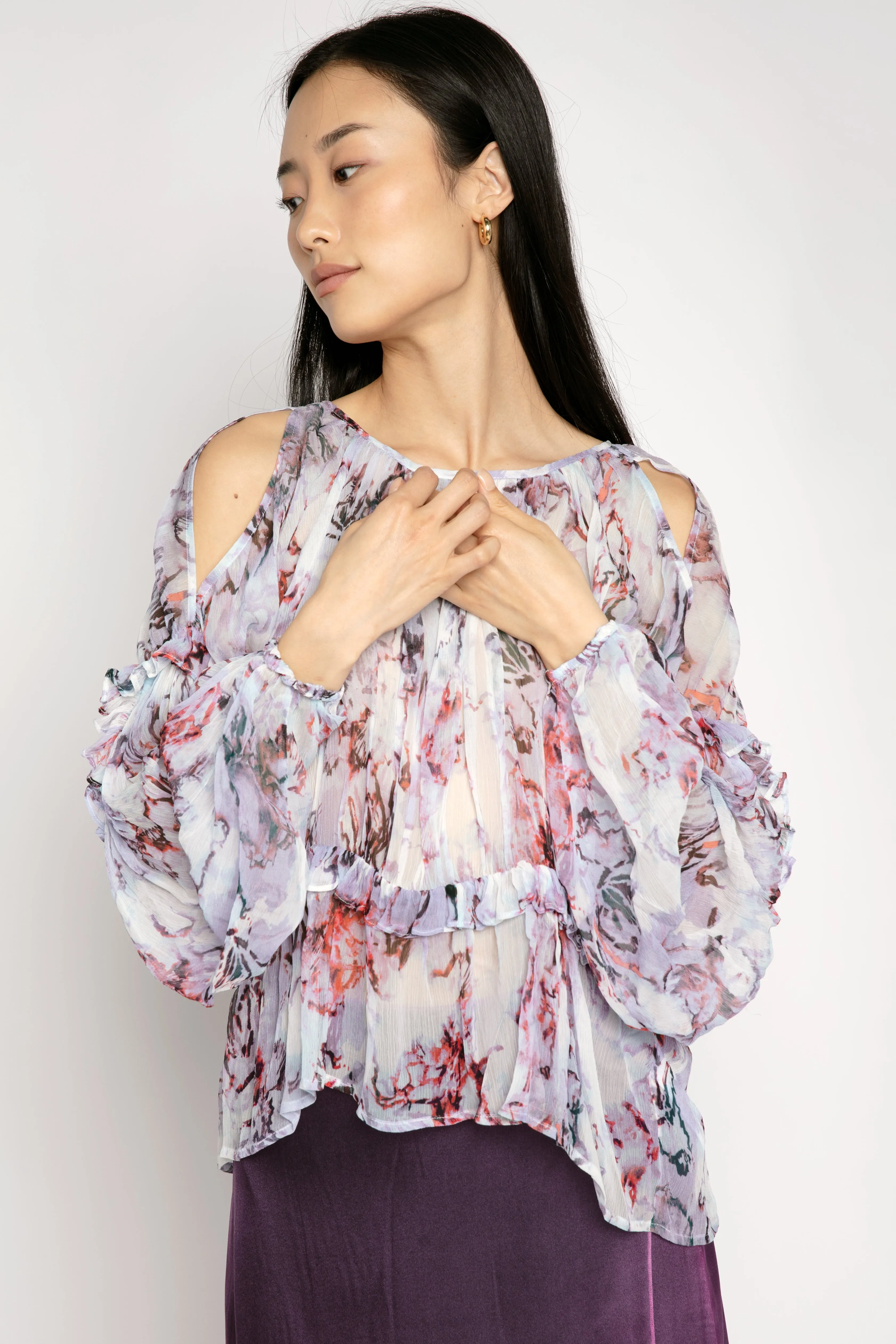 Jozefa Blouse in Lilas Multi