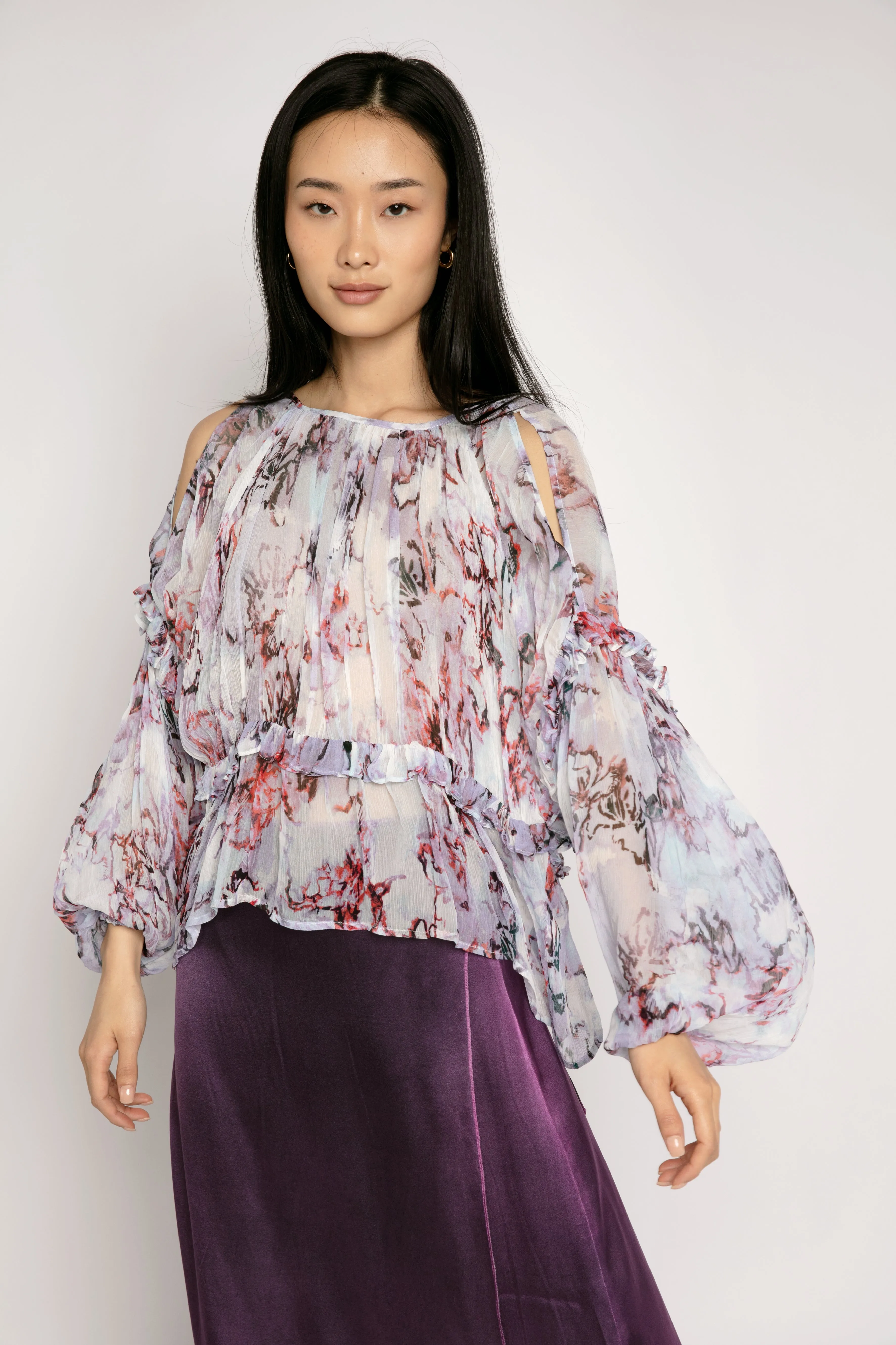 Jozefa Blouse in Lilas Multi