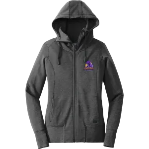 Jr. Phantoms New Era Ladies Tri-Blend Fleece Full-Zip Hoodie